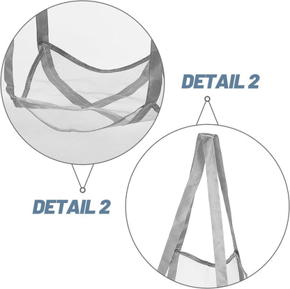 Over Door Sport Ball Storage Organizer - 4-Tier Wall Hanging Mesh Pocket Bag - Sports Equipment Pocket Holder Rack for Basketball, Football, Garage Ball Storage