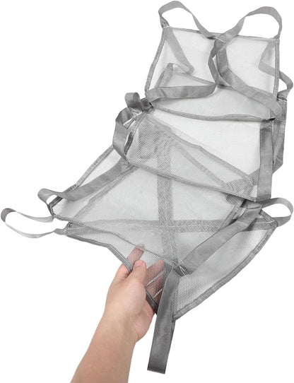 Over Door Sport Ball Storage Organizer - 4-Tier Wall Hanging Mesh Pocket Bag - Sports Equipment Pocket Holder Rack for Basketball, Football, Garage Ball Storage
