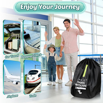 Upgrade Car Seat Travel Bag for Airplane: Backpack Carseat Bags Fit Graco
