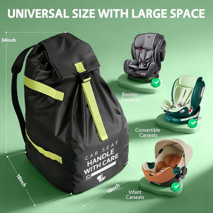 Upgrade Car Seat Travel Bag for Airplane: Backpack Carseat Bags Fit Graco