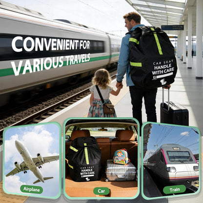 Upgrade Car Seat Travel Bag for Airplane: Backpack Carseat Bags Fit Graco
