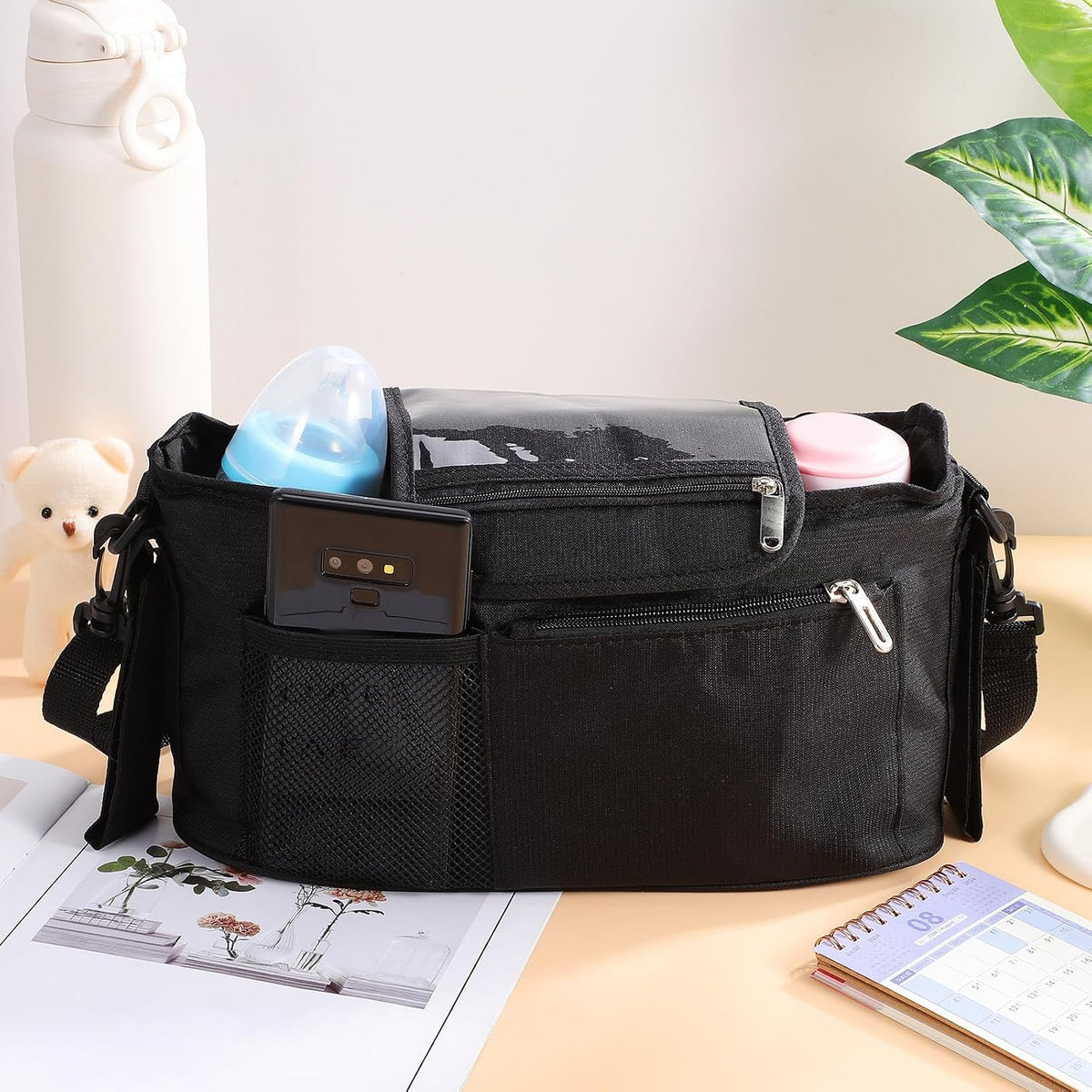 Stroller Organizer Bag Large Capacity Oxford Fabric for Stroller