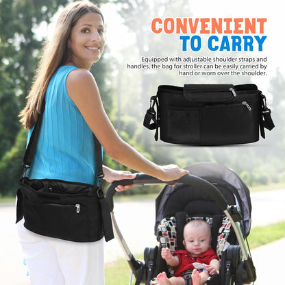 Stroller Organizer Bag Large Capacity Oxford Fabric for Stroller