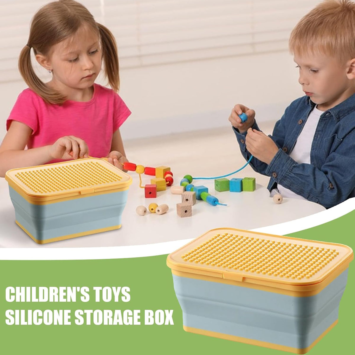 Toy Bin Silicone Folding Large Organizer Chest