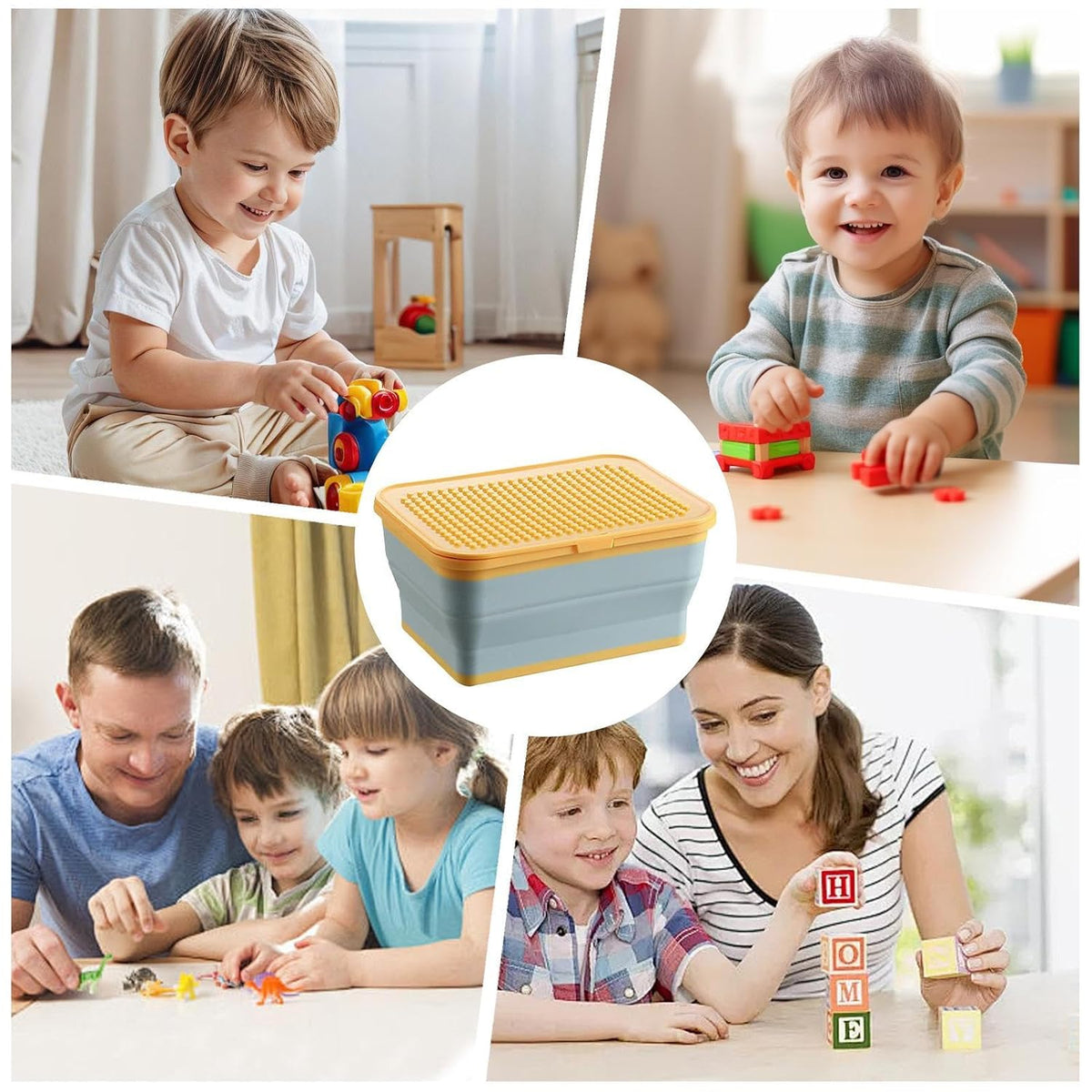 Toy Bin Silicone Folding Large Organizer Chest