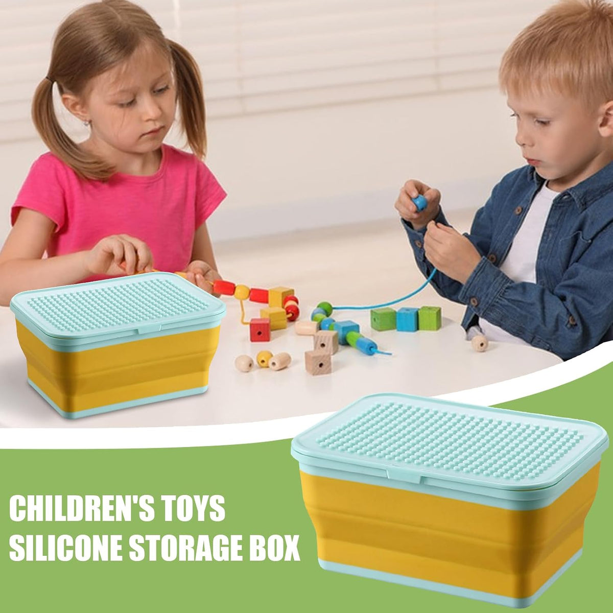 Toy Bin Silicone Folding Large Organizer Chest