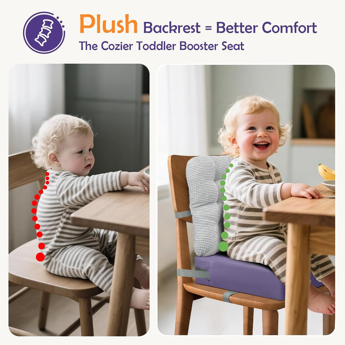 Booster Seat for Kitchen Chair Dining Table