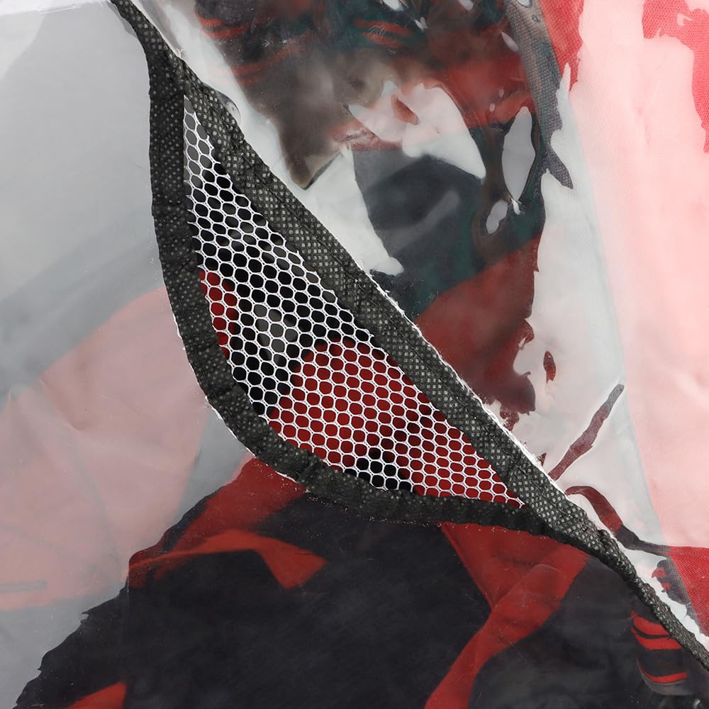 Clear Stroller Rain Cover, Universal Waterproof Baby Stroller Travel Weather Shield from Wind Snow Dust, with Breathable Ventilation for Most Single Strollers, Jogging, Pushchairs