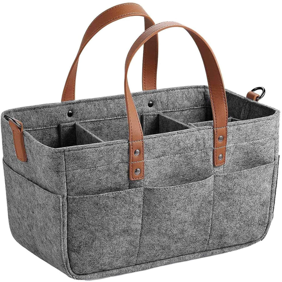 Baby Diaper Caddy Organizer, Multiple Compartments Baby Caddy, Collapsible Tote Bag with Handles, Organizer for Diapers #