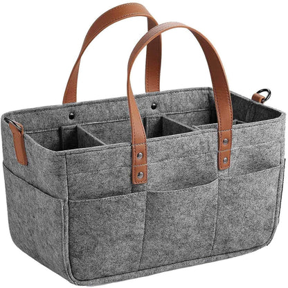 Baby Diaper Caddy Organizer, Multiple Compartments Baby Caddy, Collapsible Tote Bag with Handles, Organizer for Diapers #
