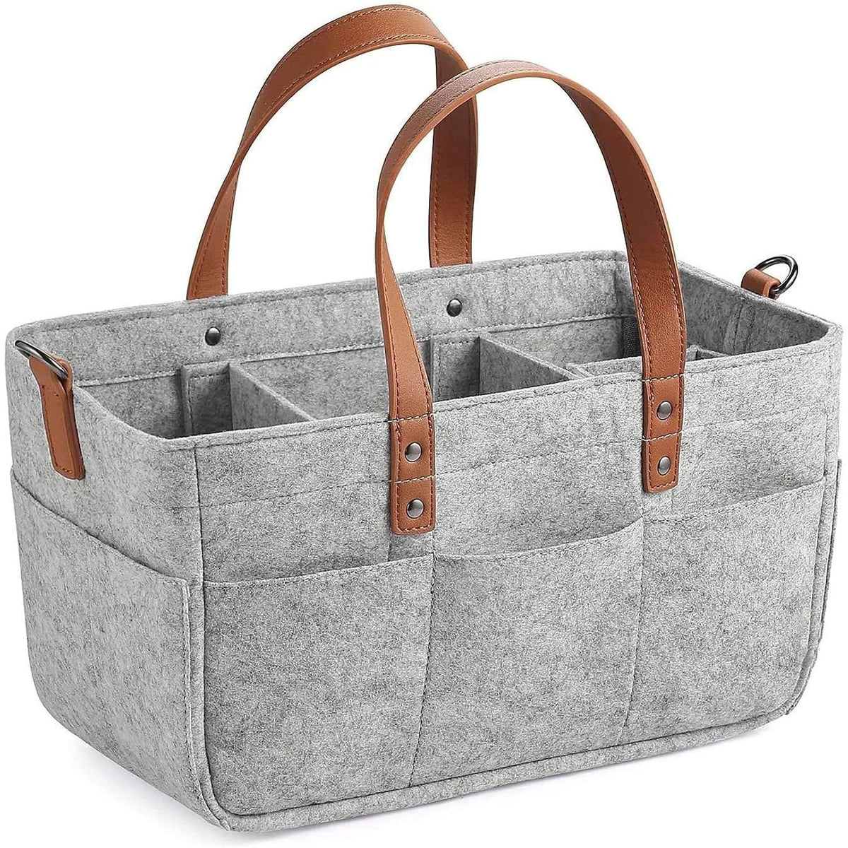 Baby Diaper Caddy Organizer, Multiple Compartments Baby Caddy, Collapsible Tote Bag with Handles, Organizer for Diapers #