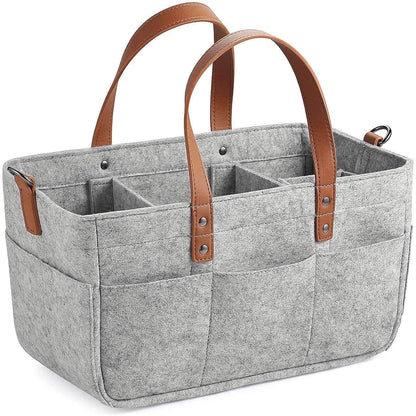 Baby Diaper Caddy Organizer, Multiple Compartments Baby Caddy, Collapsible Tote Bag with Handles, Organizer for Diapers #