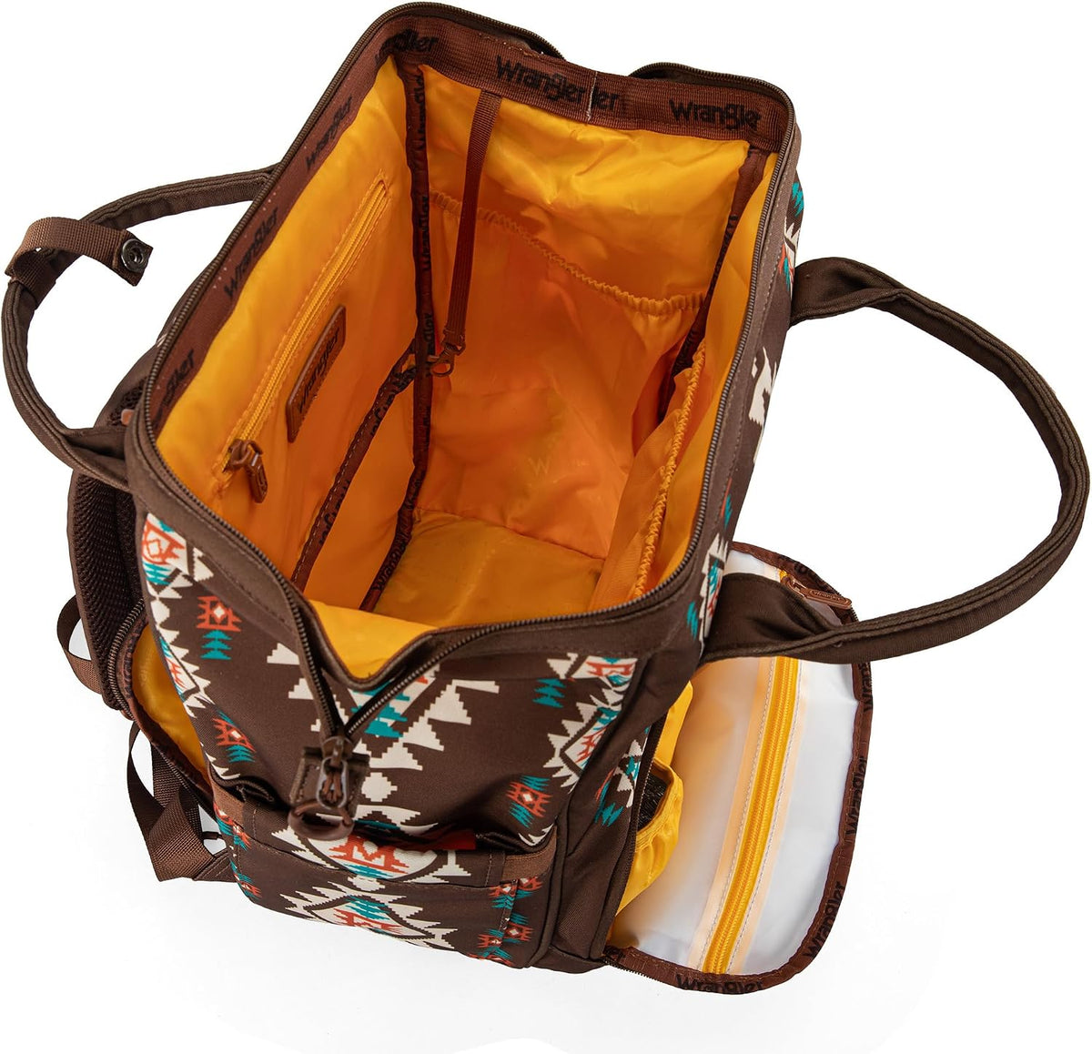 Montana West Wrangler Diaper Bag Backpack Aztec Callie Bag Travel Backpack Purses Western Multi-Function Baby Bags for Mom
