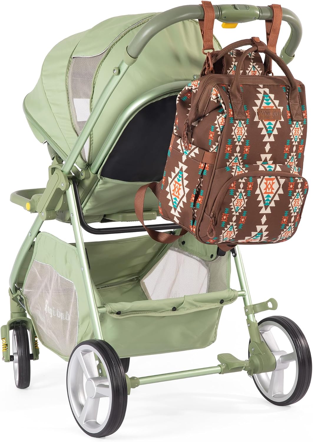 Montana West Wrangler Diaper Bag Backpack Aztec Callie Bag Travel Backpack Purses Western Multi-Function Baby Bags for Mom