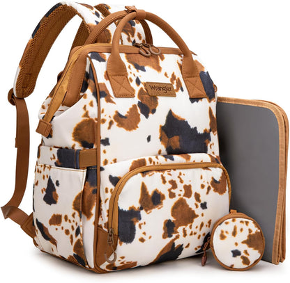 Montana West Wrangler Diaper Bag Backpack Aztec Callie Bag Travel Backpack Purses Western Multi-Function Baby Bags for Mom