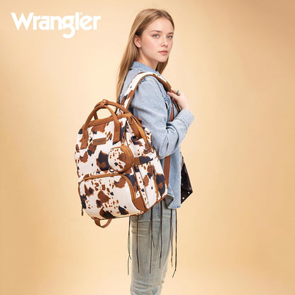 Montana West Wrangler Diaper Bag Backpack Aztec Callie Bag Travel Backpack Purses Western Multi-Function Baby Bags for Mom