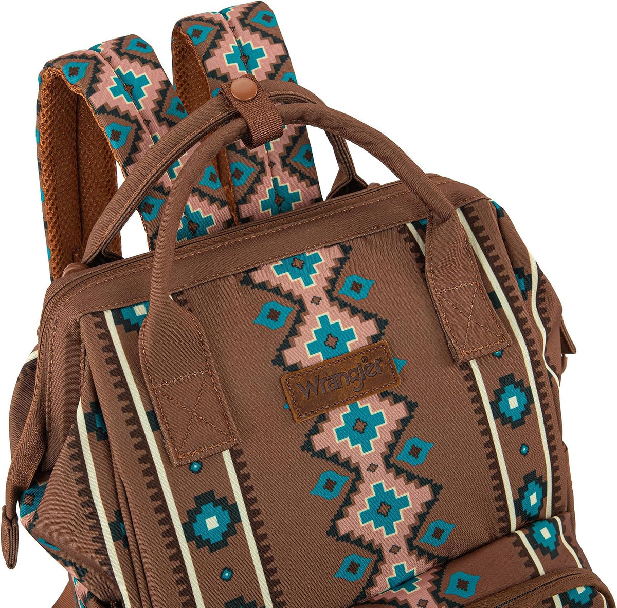 Montana West Wrangler Diaper Bag Backpack Aztec Callie Bag Travel Backpack Purses Western Multi-Function Baby Bags for Mom
