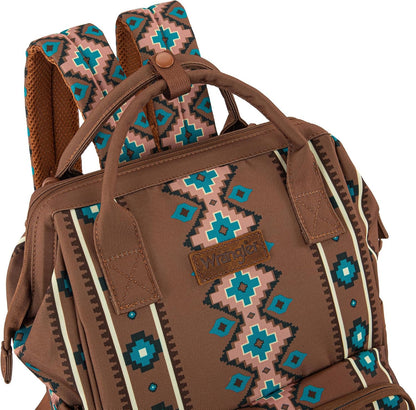 Montana West Wrangler Diaper Bag Backpack Aztec Callie Bag Travel Backpack Purses Western Multi-Function Baby Bags for Mom