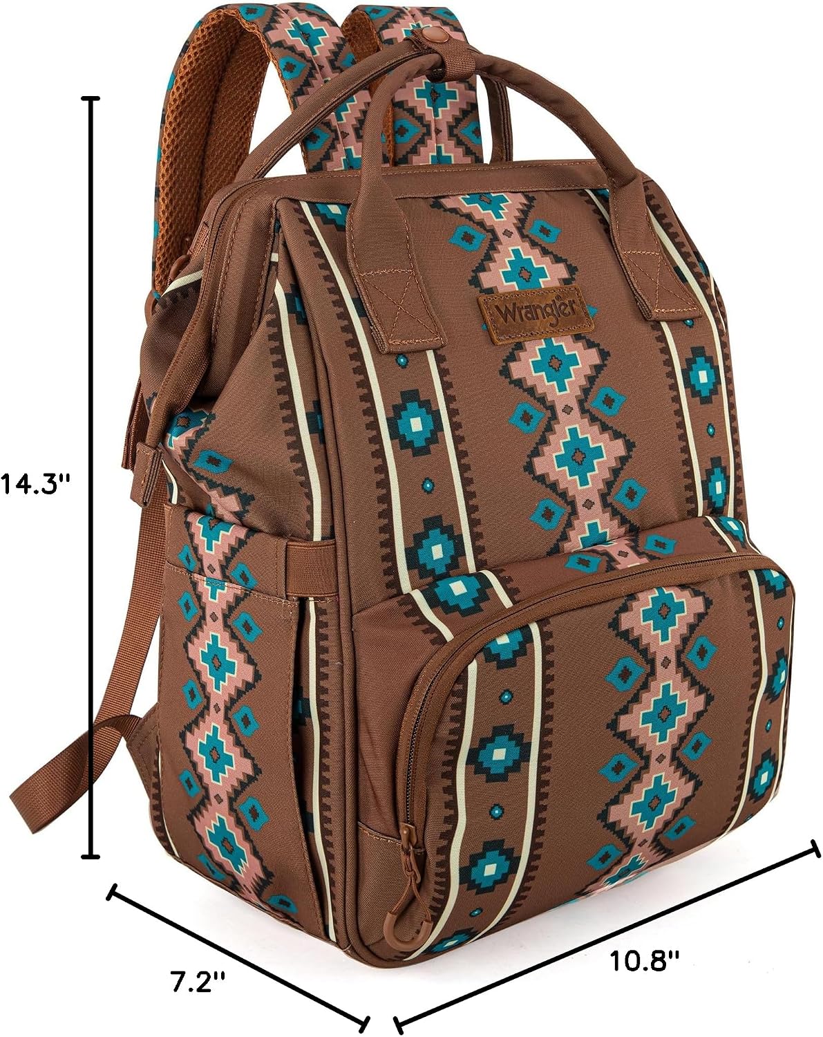 Montana West Wrangler Diaper Bag Backpack Aztec Callie Bag Travel Backpack Purses Western Multi-Function Baby Bags for Mom