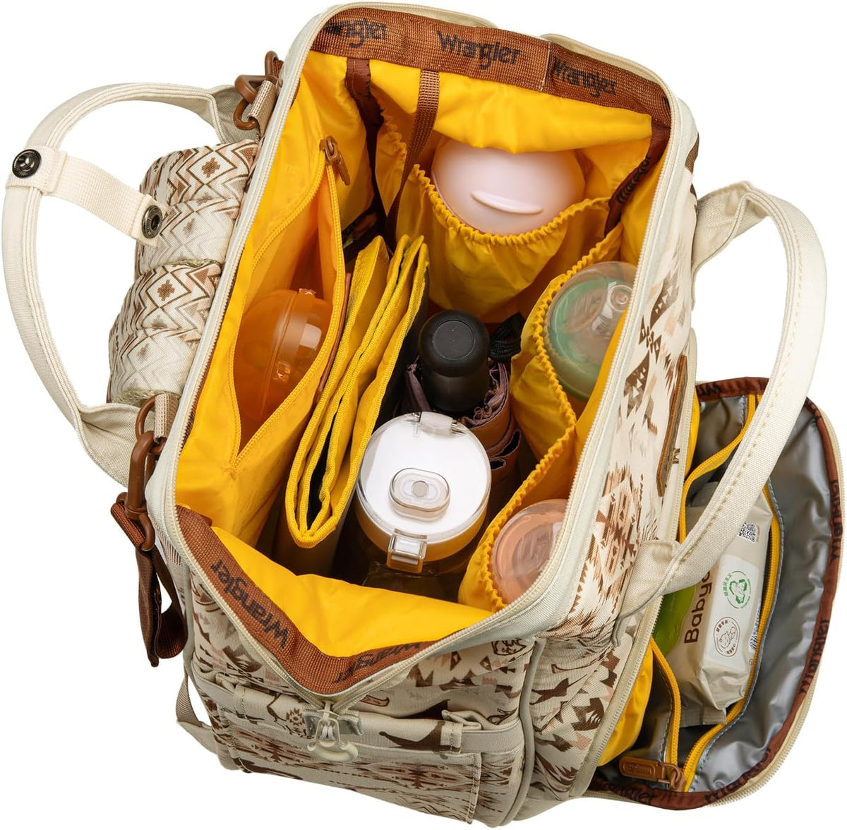 Montana West Wrangler Diaper Bag Backpack Aztec Callie Bag Travel Backpack Purses Western Multi-Function Baby Bags for Mom