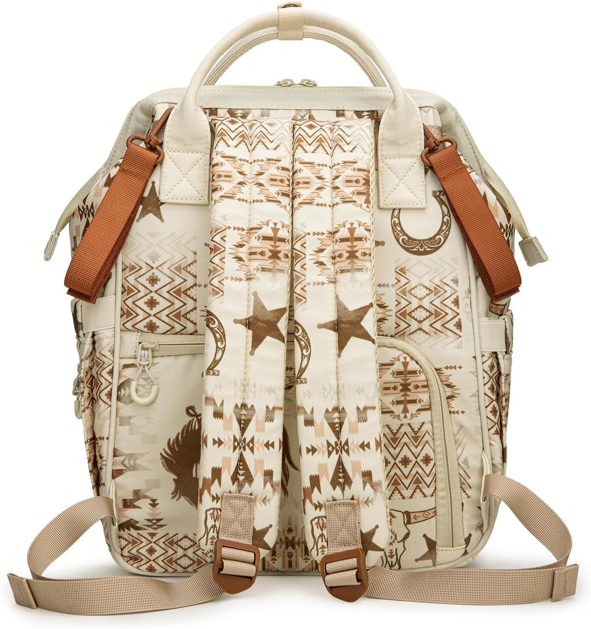 Montana West Wrangler Diaper Bag Backpack Aztec Callie Bag Travel Backpack Purses Western Multi-Function Baby Bags for Mom