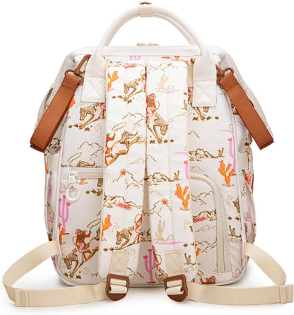 Montana West Wrangler Diaper Bag Backpack Aztec Callie Bag Travel Backpack Purses Western Multi-Function Baby Bags for Mom