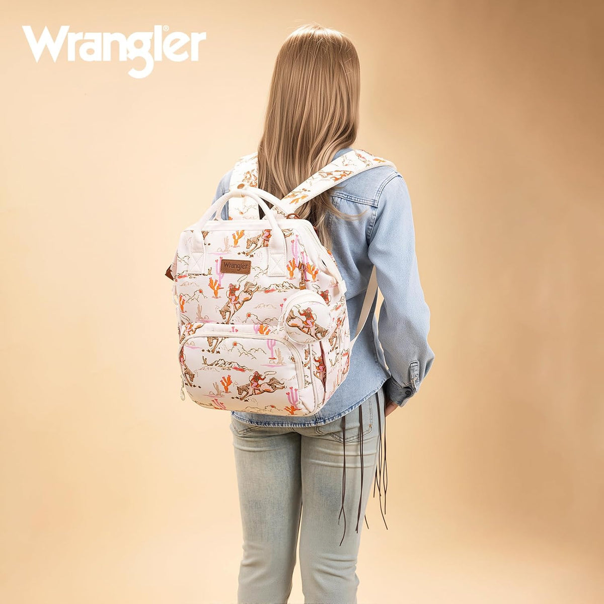 Montana West Wrangler Diaper Bag Backpack Aztec Callie Bag Travel Backpack Purses Western Multi-Function Baby Bags for Mom