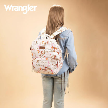 Montana West Wrangler Diaper Bag Backpack Aztec Callie Bag Travel Backpack Purses Western Multi-Function Baby Bags for Mom