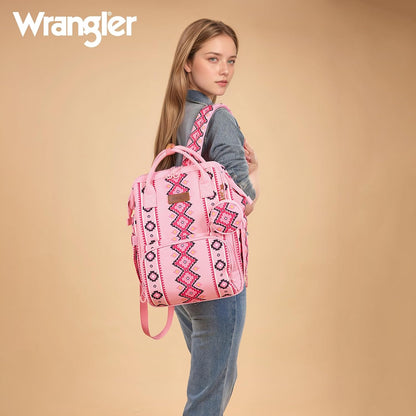 Montana West Wrangler Diaper Bag Backpack Aztec Callie Bag Travel Backpack Purses Western Multi-Function Baby Bags for Mom