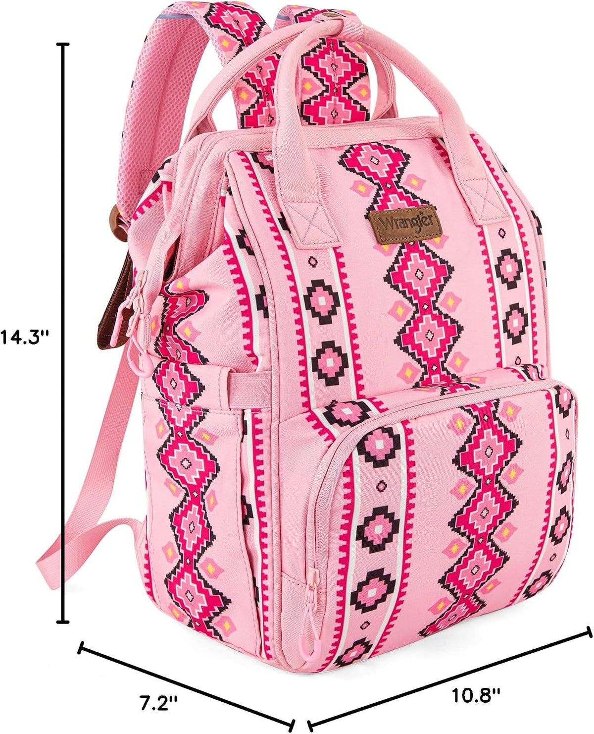 Montana West Wrangler Diaper Bag Backpack Aztec Callie Bag Travel Backpack Purses Western Multi-Function Baby Bags for Mom