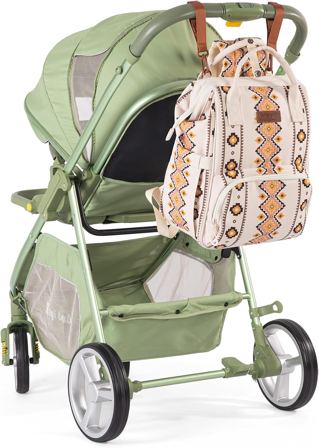 Montana West Wrangler Diaper Bag Backpack Aztec Callie Bag Travel Backpack Purses Western Multi-Function Baby Bags for Mom