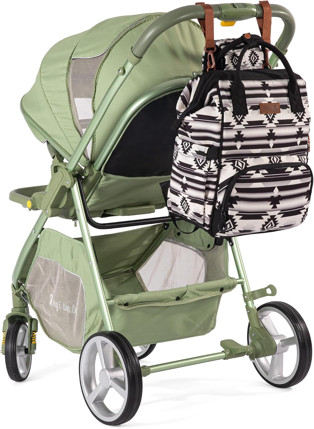 Montana West Wrangler Diaper Bag Backpack Aztec Callie Bag Travel Backpack Purses Western Multi-Function Baby Bags for Mom