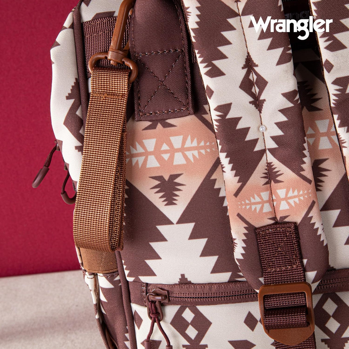 Montana West Wrangler Diaper Bag Backpack Aztec Callie Bag Travel Backpack Purses Western Multi-Function Baby Bags for Mom