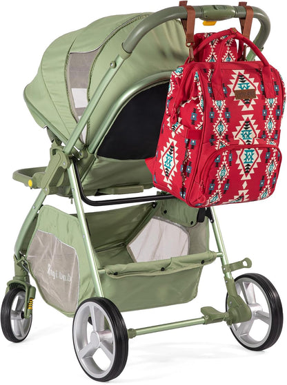 Montana West Wrangler Diaper Bag Backpack Aztec Callie Bag Travel Backpack Purses Western Multi-Function Baby Bags for Mom