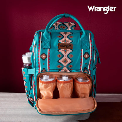 Montana West Wrangler Diaper Bag Backpack Aztec Callie Bag Travel Backpack Purses Western Multi-Function Baby Bags for Mom