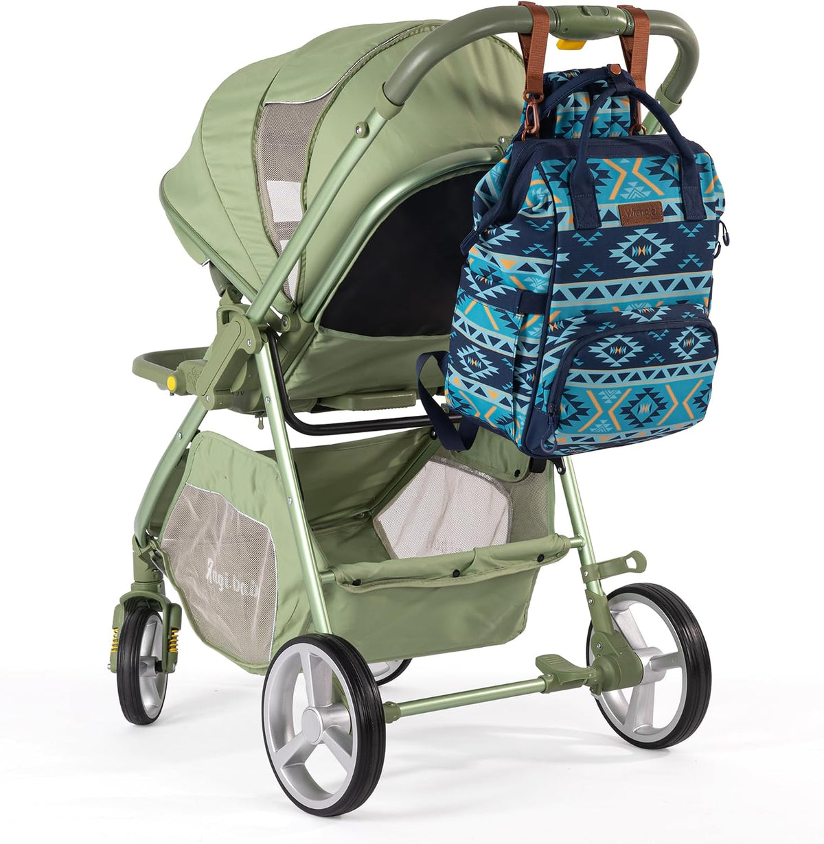 Montana West Wrangler Diaper Bag Backpack Aztec Callie Bag Travel Backpack Purses Western Multi-Function Baby Bags for Mom