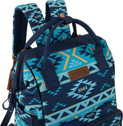 Montana West Wrangler Diaper Bag Backpack Aztec Callie Bag Travel Backpack Purses Western Multi-Function Baby Bags for Mom