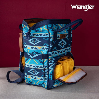 Montana West Wrangler Diaper Bag Backpack Aztec Callie Bag Travel Backpack Purses Western Multi-Function Baby Bags for Mom