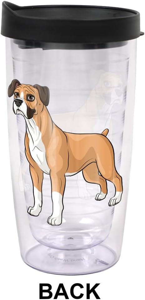 Yorkshire Terrier Yorkie With Bow Double-Walled Plastic Travel, 16oz.