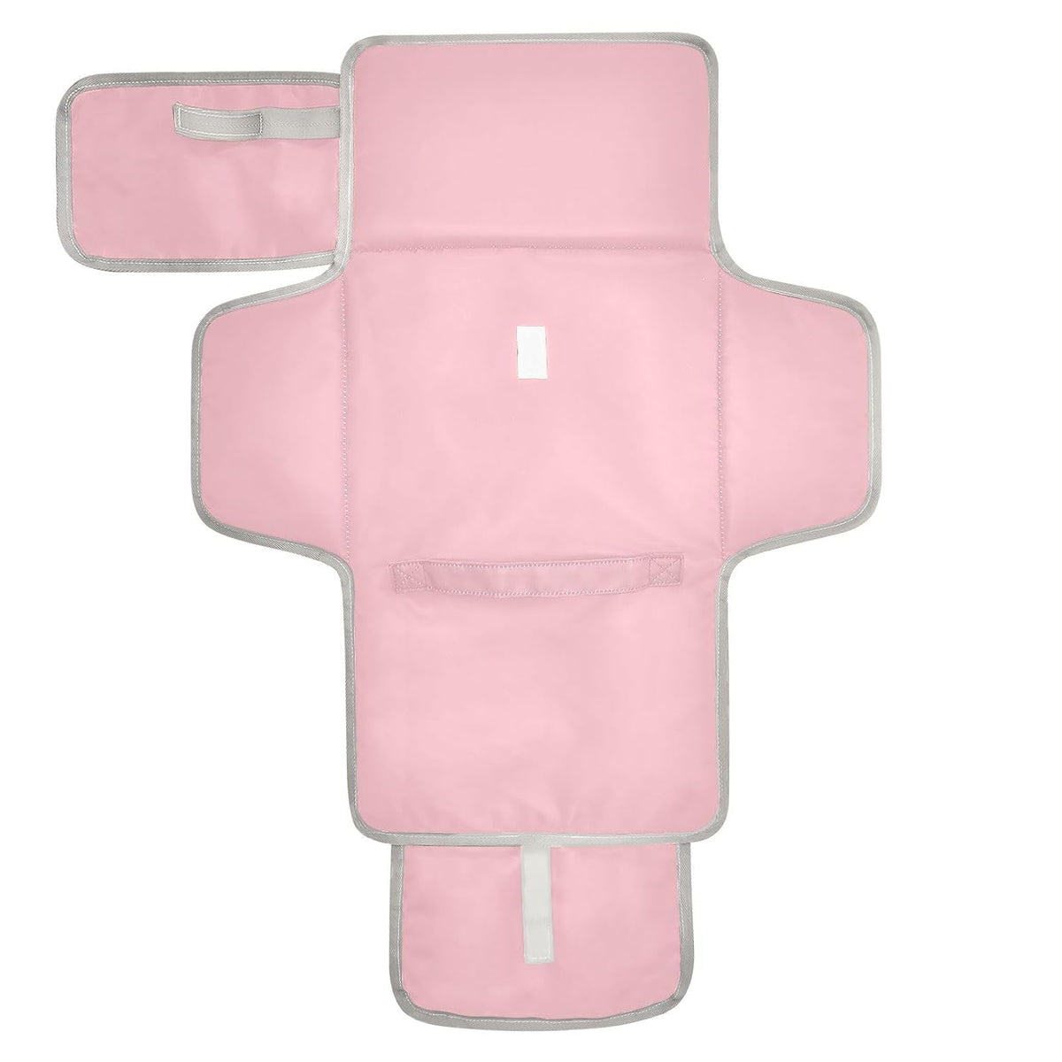 Gentle Pink Portable Diaper Changing Pad, Waterproof Baby Changing Mat with Storage Pocket & Built-in Pillow, Foldable Travel Pad, Newborn Gift Set for Boy Girl