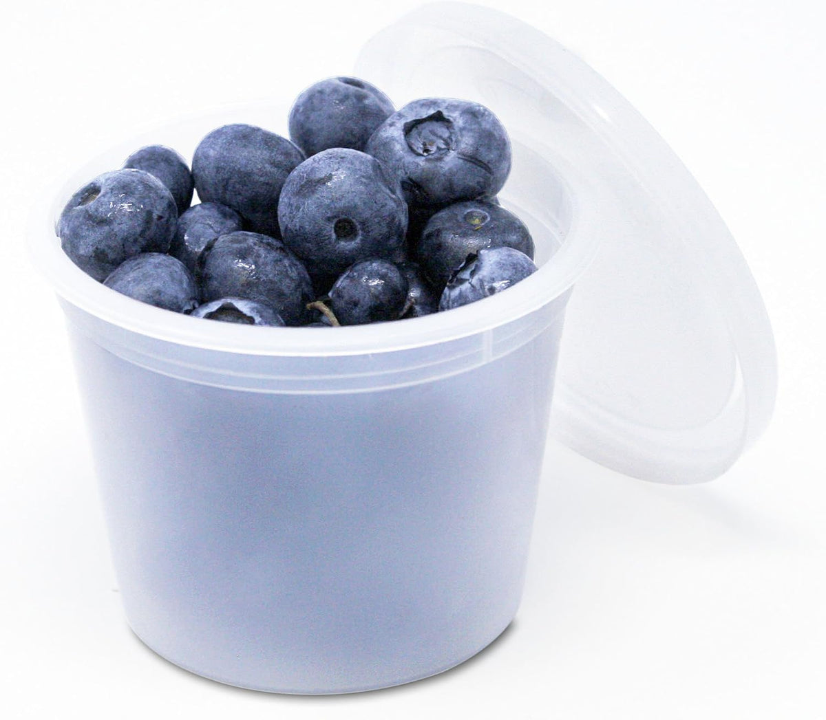 Airtight Food Storage Containers with Easy Secure Lids by TANGERINE (8 Ounce) (50 Pack)