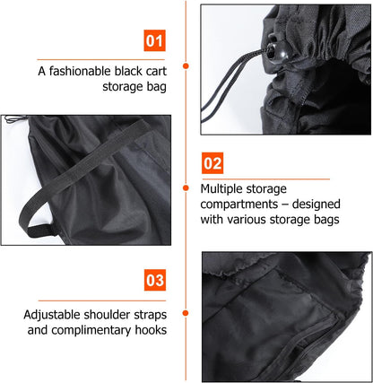 Stroller Travel Bag and Damage Prevention Features for Standard Jogging Oxford Cloth with Easy Access and Double Strollers for Travel and Gate Check