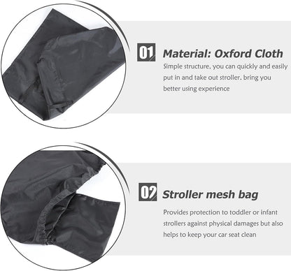 Stroller Travel Bag and Damage Prevention Features for Standard Jogging Oxford Cloth with Easy Access and Double Strollers for Travel and Gate Check