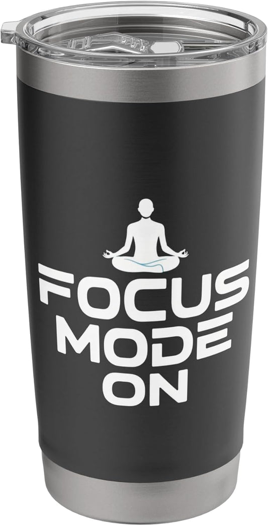 Focus Mode On Productivity Minimal Mindset Stainless Steel Insulated Tumbler