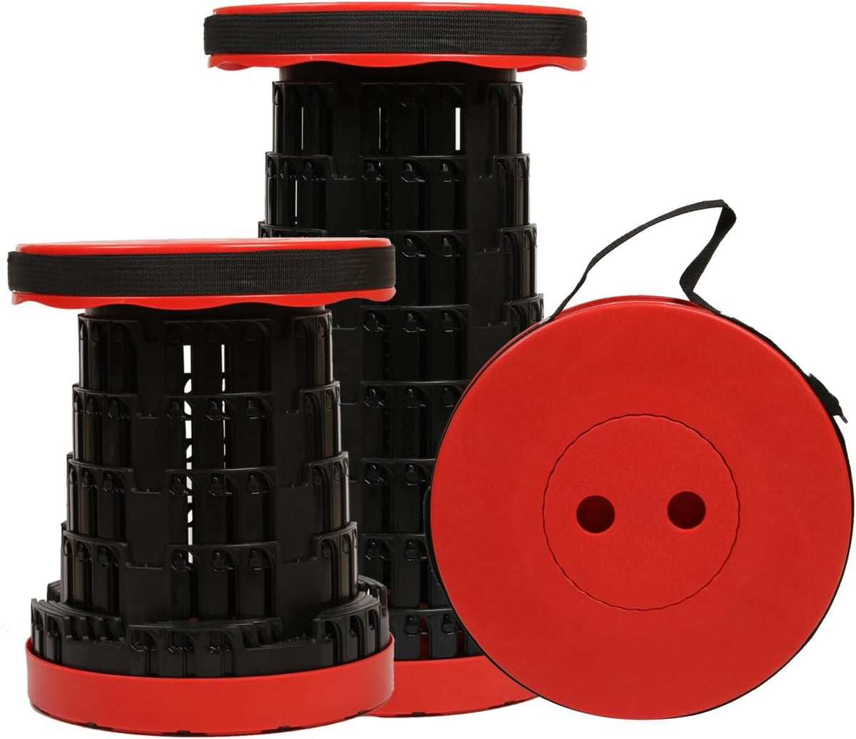 Collapsible Stool for Adults, Portable Folding Camping Seat, 500lbs