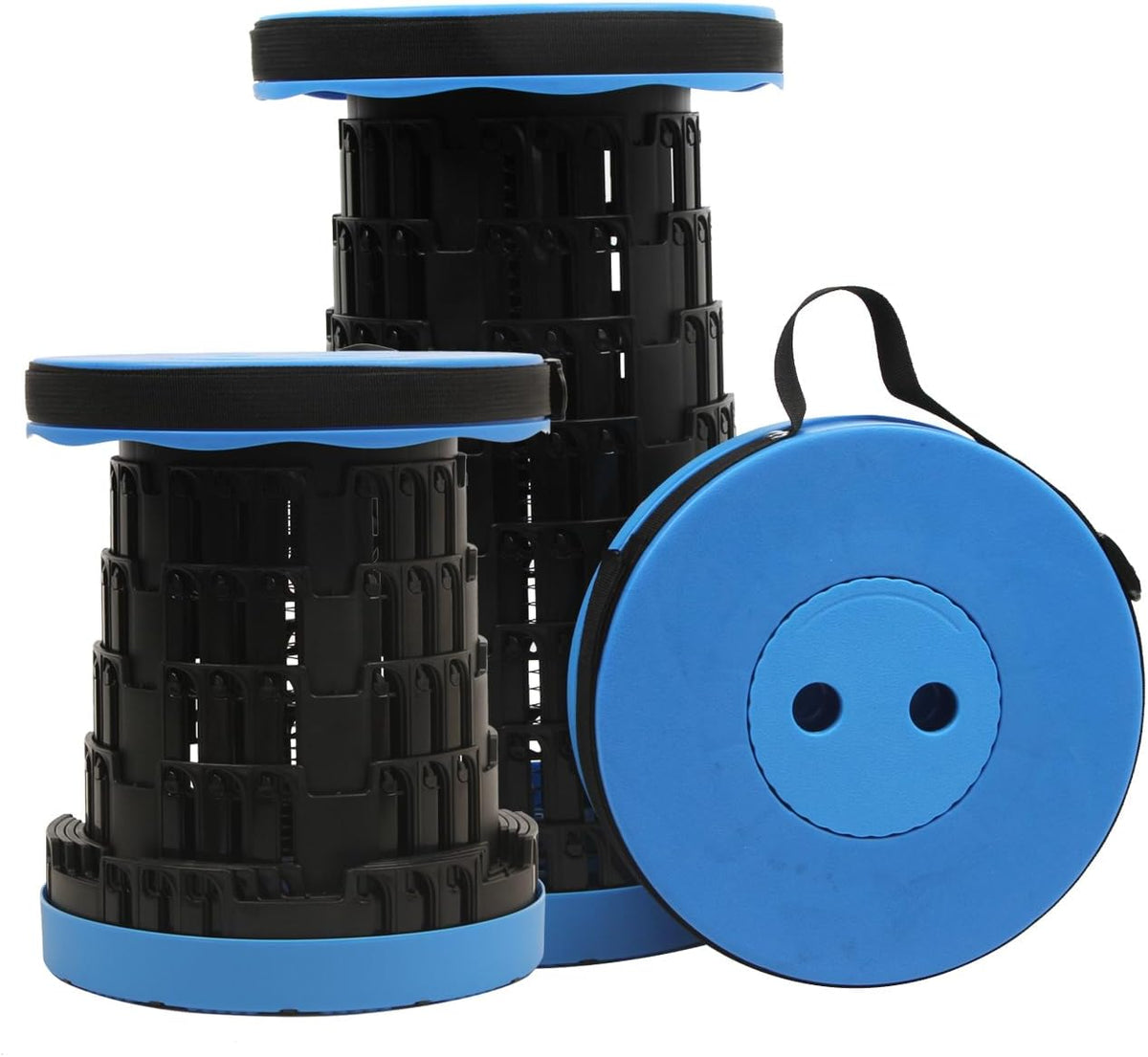 Collapsible Stool for Adults, Portable Folding Camping Seat, 500lbs