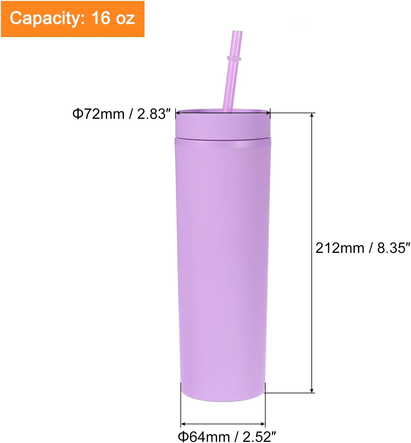 Skinny Tumbler with Lids and Straws, 16Oz Matte Light Green Skinny Tumbler Bulk, Reusable Pastel Acrylic Tumbler, Double Wall Plastic Tumbler for Cold Hot Drinks, Coffee DIY