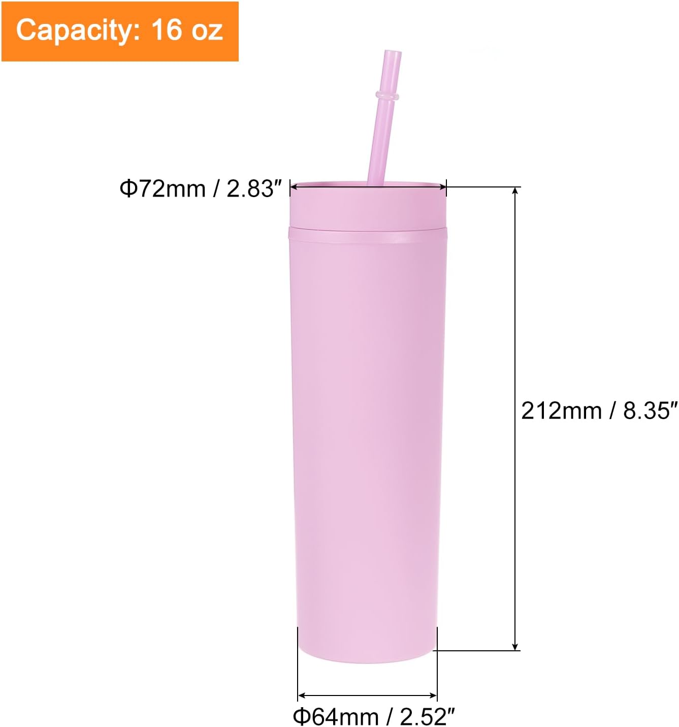 Skinny Tumbler with Lids and Straws, 16Oz Matte Light Green Skinny Tumbler Bulk, Reusable Pastel Acrylic Tumbler, Double Wall Plastic Tumbler for Cold Hot Drinks, Coffee DIY