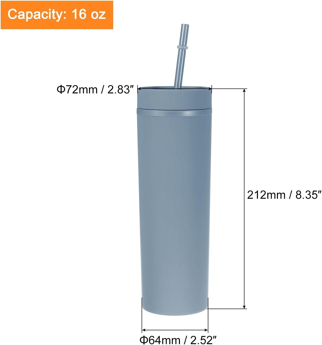 Skinny Tumbler with Lids and Straws, 16Oz Matte Light Green Skinny Tumbler Bulk, Reusable Pastel Acrylic Tumbler, Double Wall Plastic Tumbler for Cold Hot Drinks, Coffee DIY