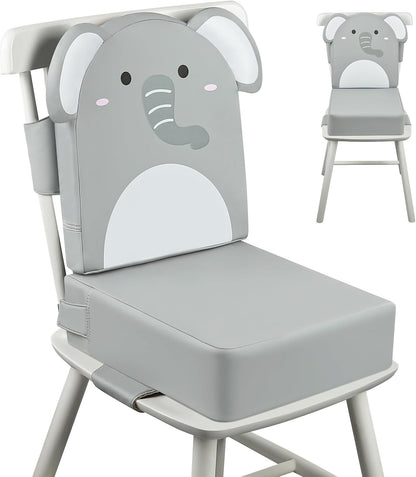 Toddler Booster Seat for Dining Table with Backrest, 4" Kids Booster Seat